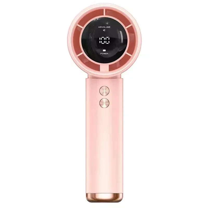 Handheld Fan Portable Turbo Fan Air Cooler 100-Speed Adjustment High-Speed Fans Mini Hand Fan for Home Travel Outdoor Camping
